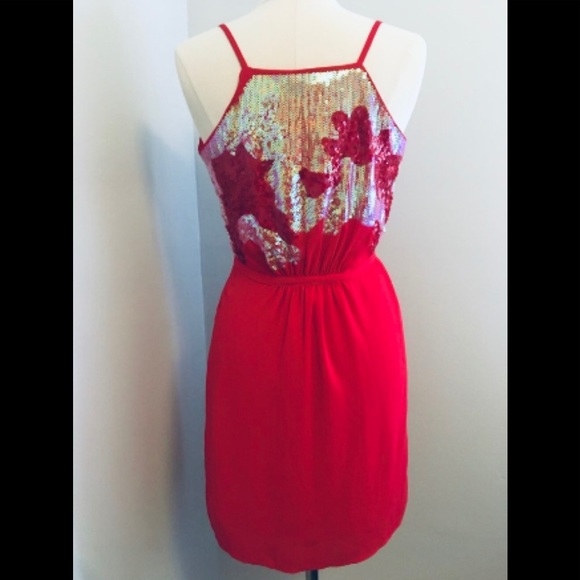 NWT CHELSEA & VIOLET Fire Sequins Dress XS - Picture 6 of 8